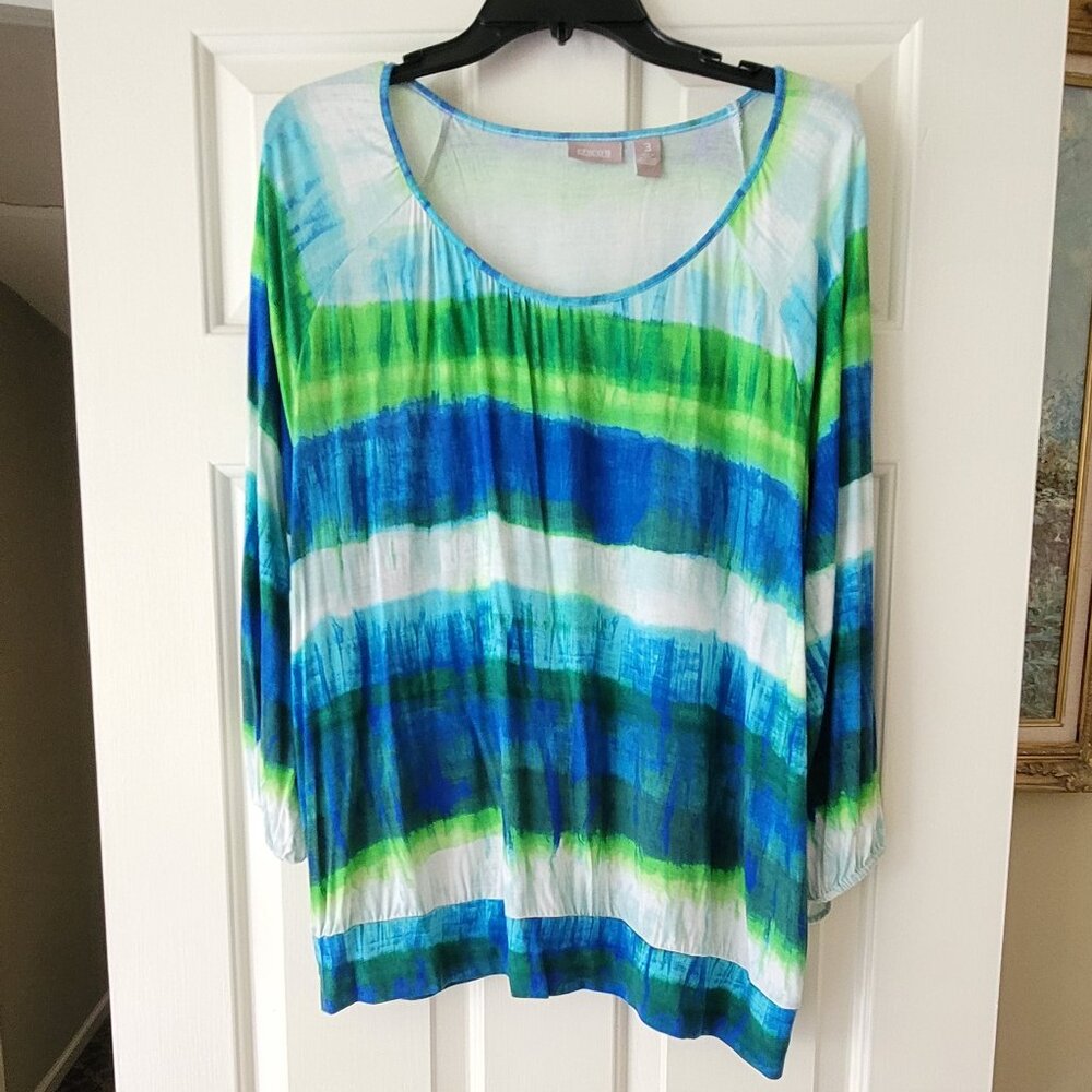 Chico's Tie-dye Top Size 3